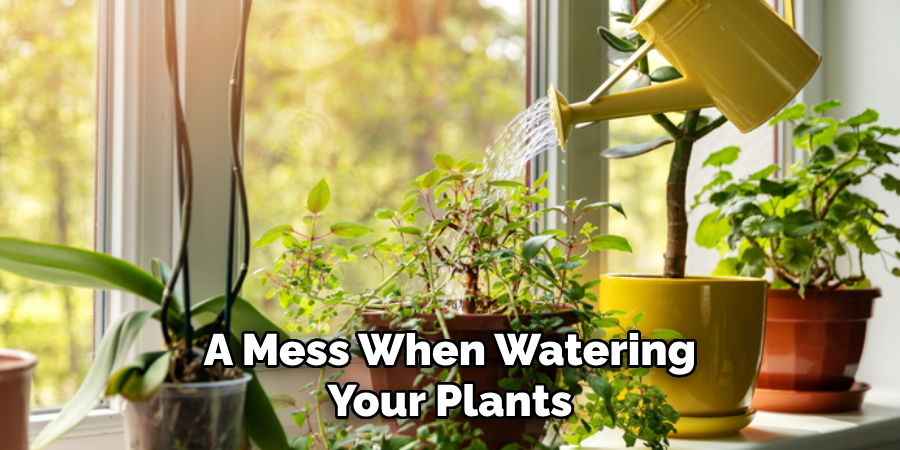 A Mess When Watering Your Plants