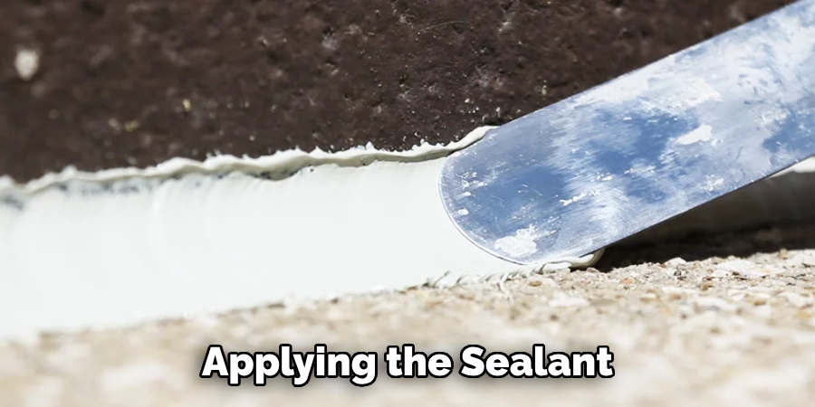 Applying the Sealant