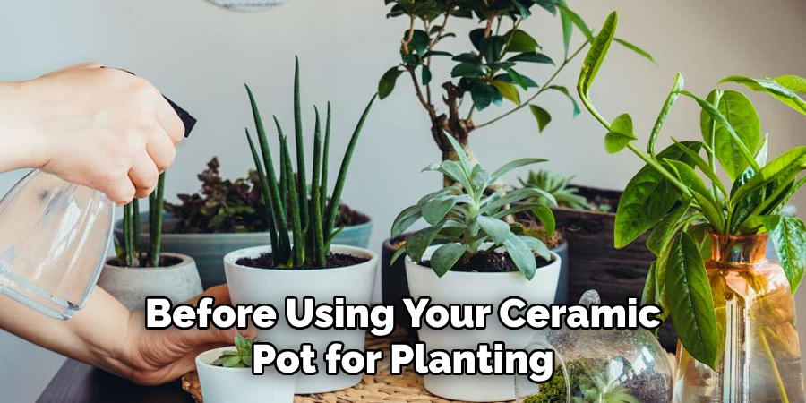 Before Using Your Ceramic Pot for Planting