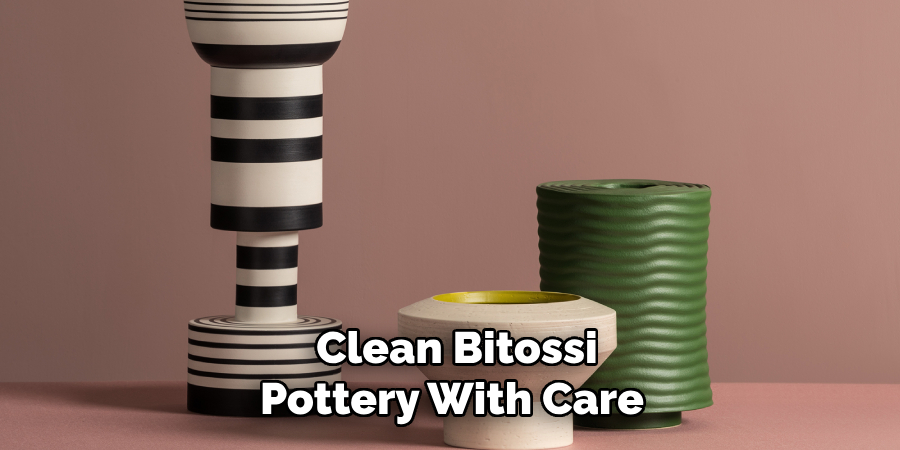 Clean Bitossi Pottery With Care 