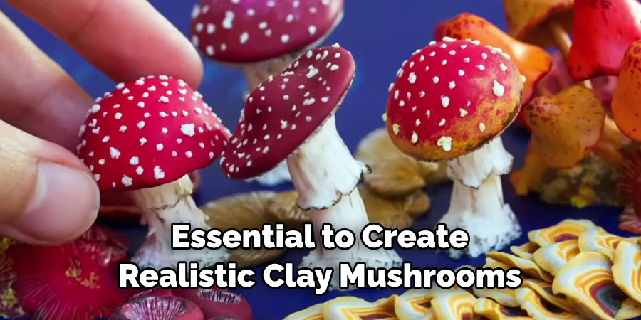 Essential to Create Realistic Clay Mushrooms