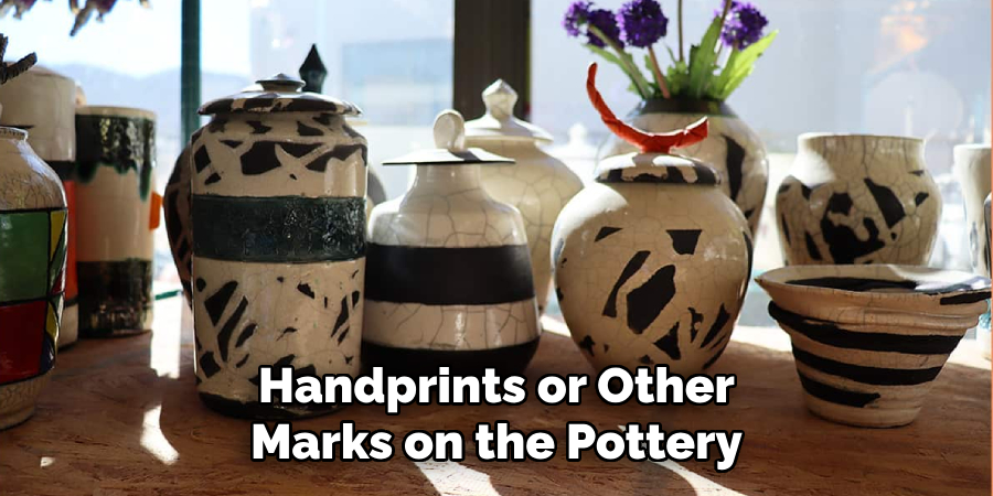 Handprints or Other Marks on the Pottery