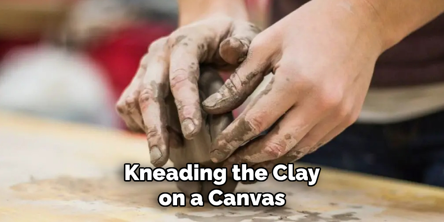 Kneading the Clay on a Canvas