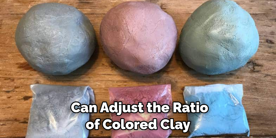 Can Adjust the Ratio of Colored Clay