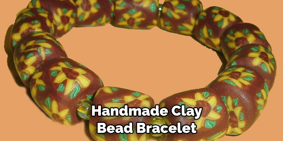 Handmade Clay Bead Bracelet