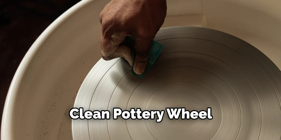 Clean Pottery Wheel