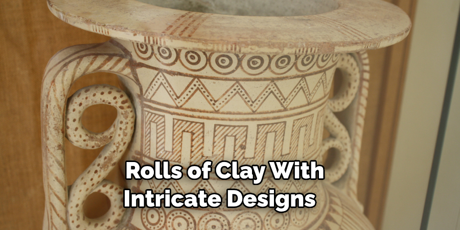 Rolls of Clay With Intricate Designs