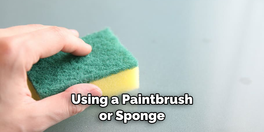 Using a Paintbrush or Sponge