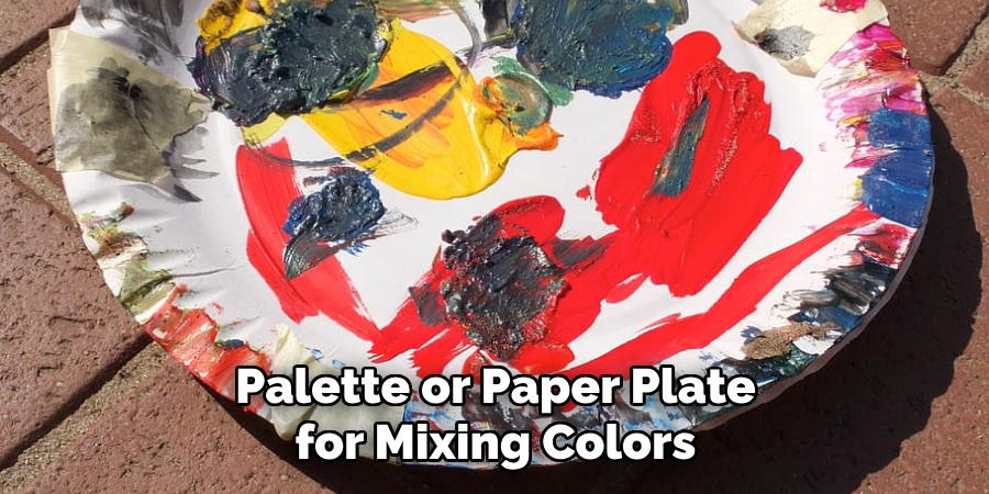 Palette or Paper Plate for Mixing Colors