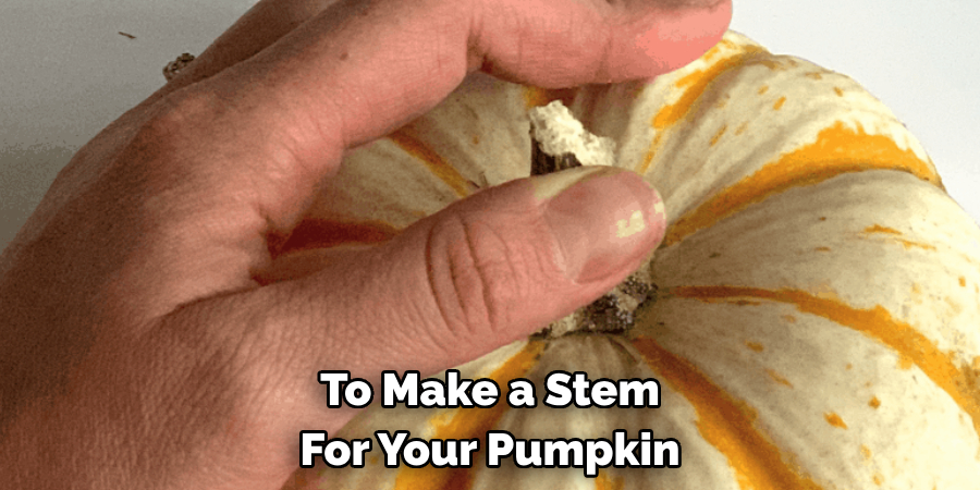 To Make a Stem For Your Pumpkin