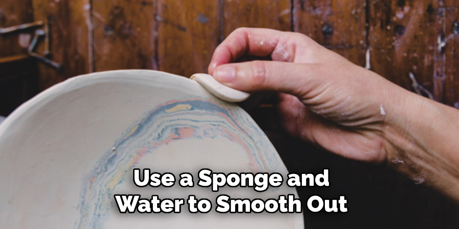 Use a Sponge and Water to Smooth Out