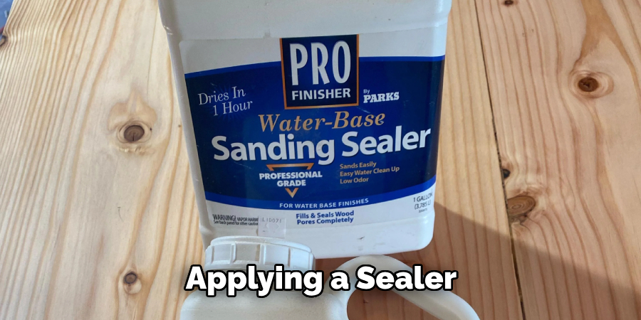 Applying a Sealer