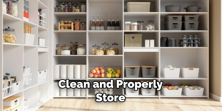 Clean and Properly Store