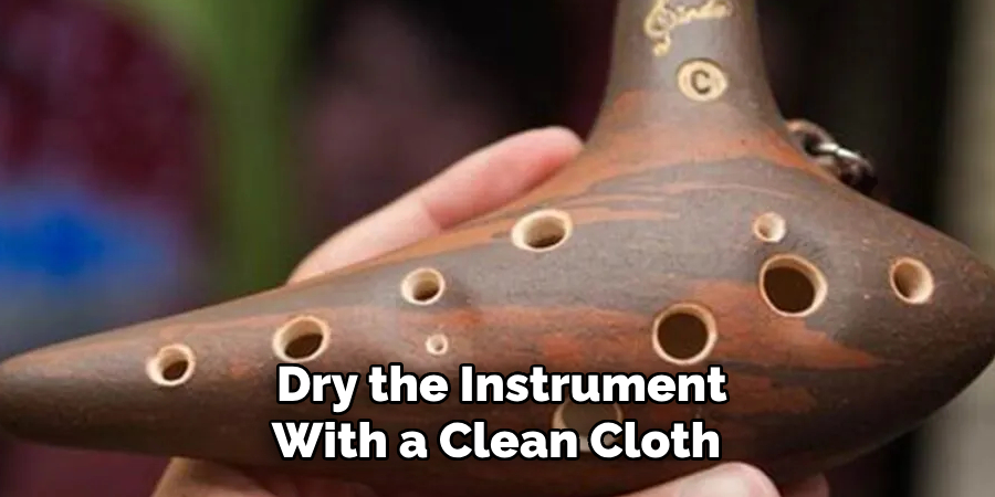 Dry the Instrument With a Clean Cloth