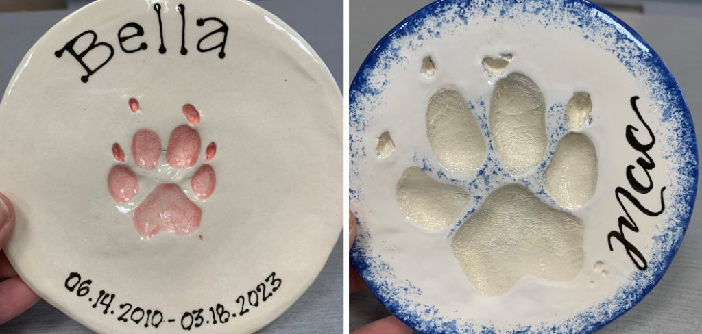 How to Glaze a Clay Paw Print