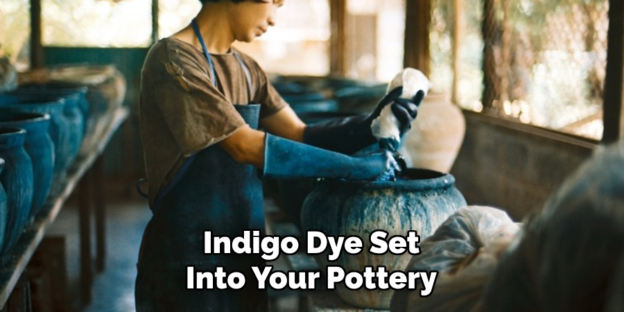 Indigo Dye Set Into Your Pottery