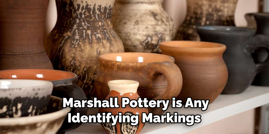 Marshall Pottery is Any Identifying Markings