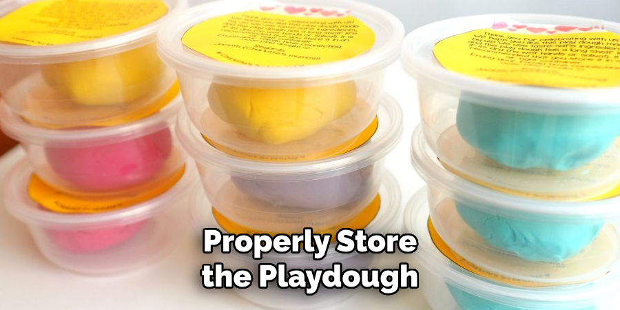 Properly Store the Playdough