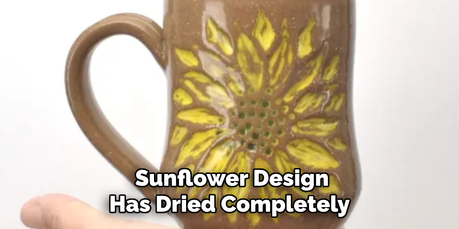 Sunflower Design Has Dried Completely