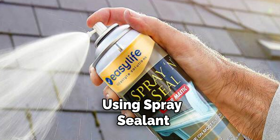 Using Spray Sealant