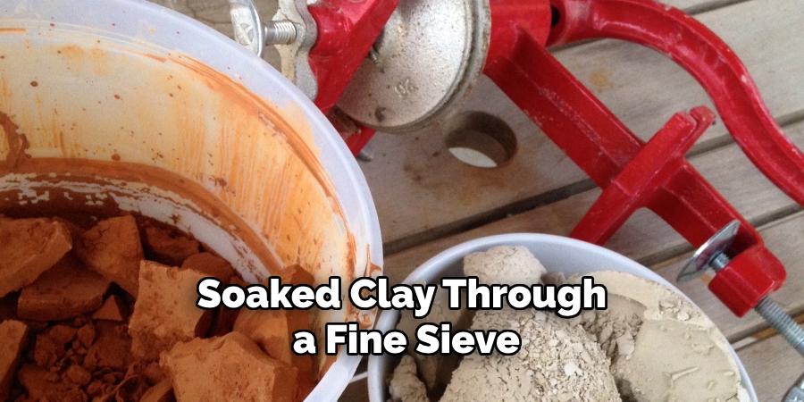 Soaked Clay Through a Fine Sieve