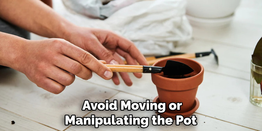 Avoid Moving or Manipulating the Pot 