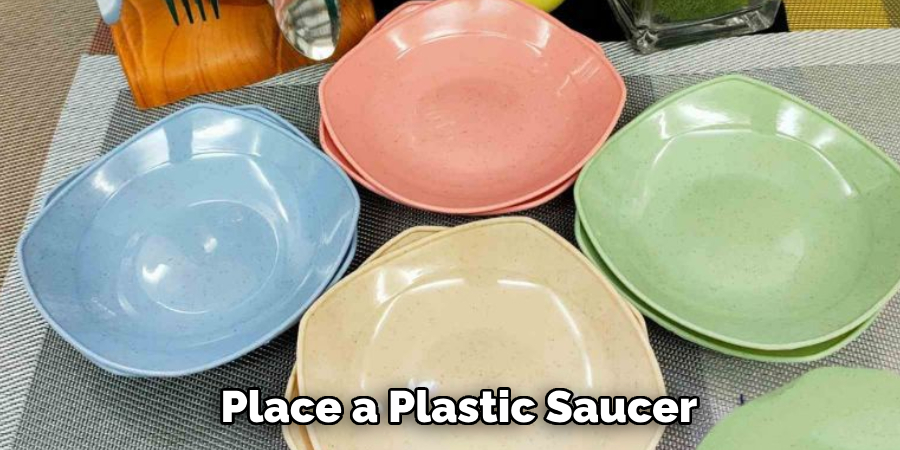  Place a Plastic Saucer