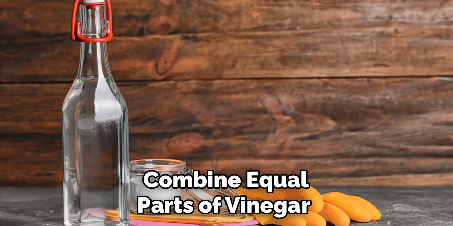 Combine Equal Parts of Vinegar 