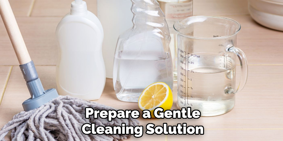 Prepare a Gentle Cleaning Solution