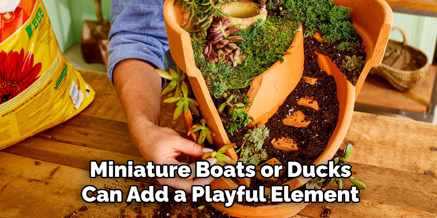 Miniature Boats or Ducks Can Add a Playful Element