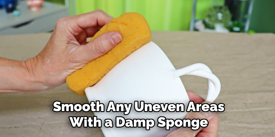 Smooth Any Uneven Areas With a Damp Sponge