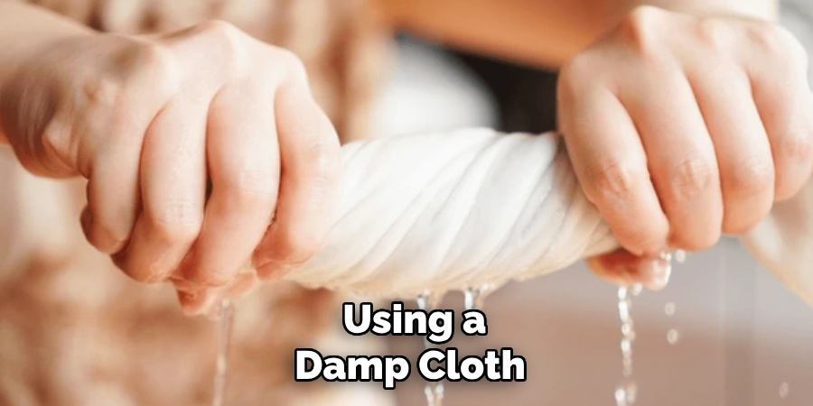 Using a Damp Cloth