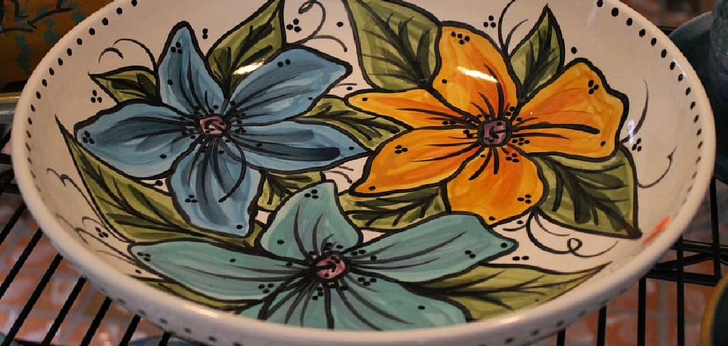 How to Paint Flowers on Pottery