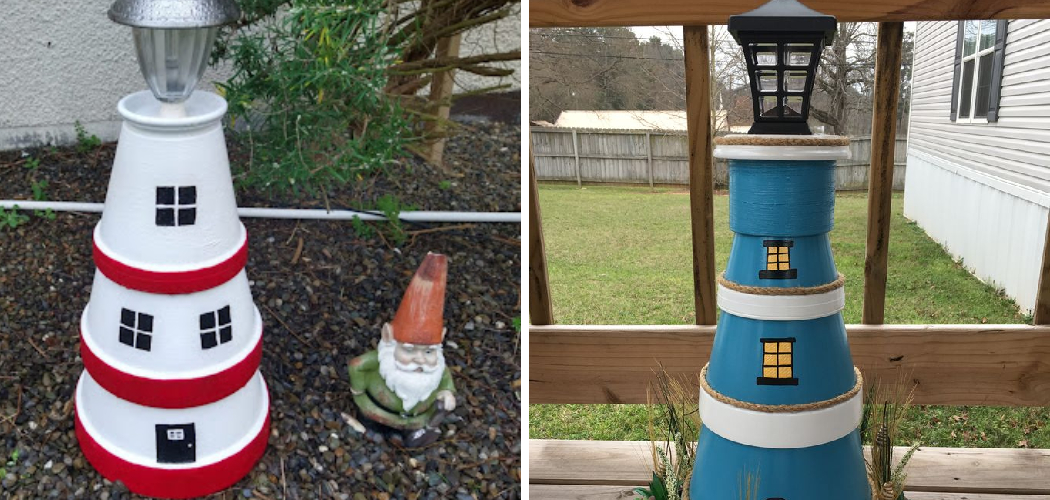 How to Make a Lighthouse Out of Clay Pots